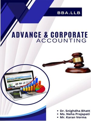 cover image of Advance and Corporate Accounting